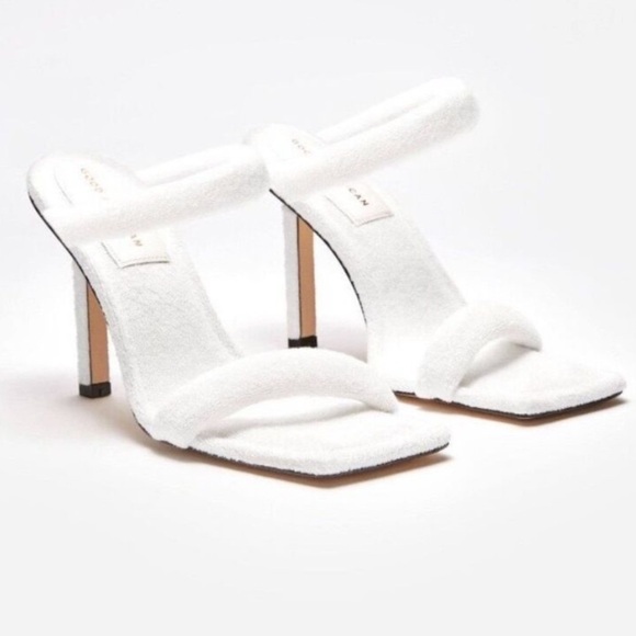 Good American Terry Kickstand Heels - Picture 1 of 8